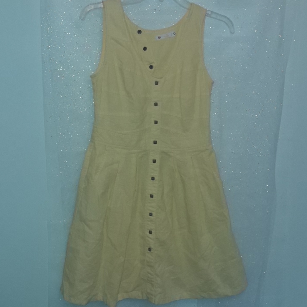 XSmall Tulle Linen Yellow Dress